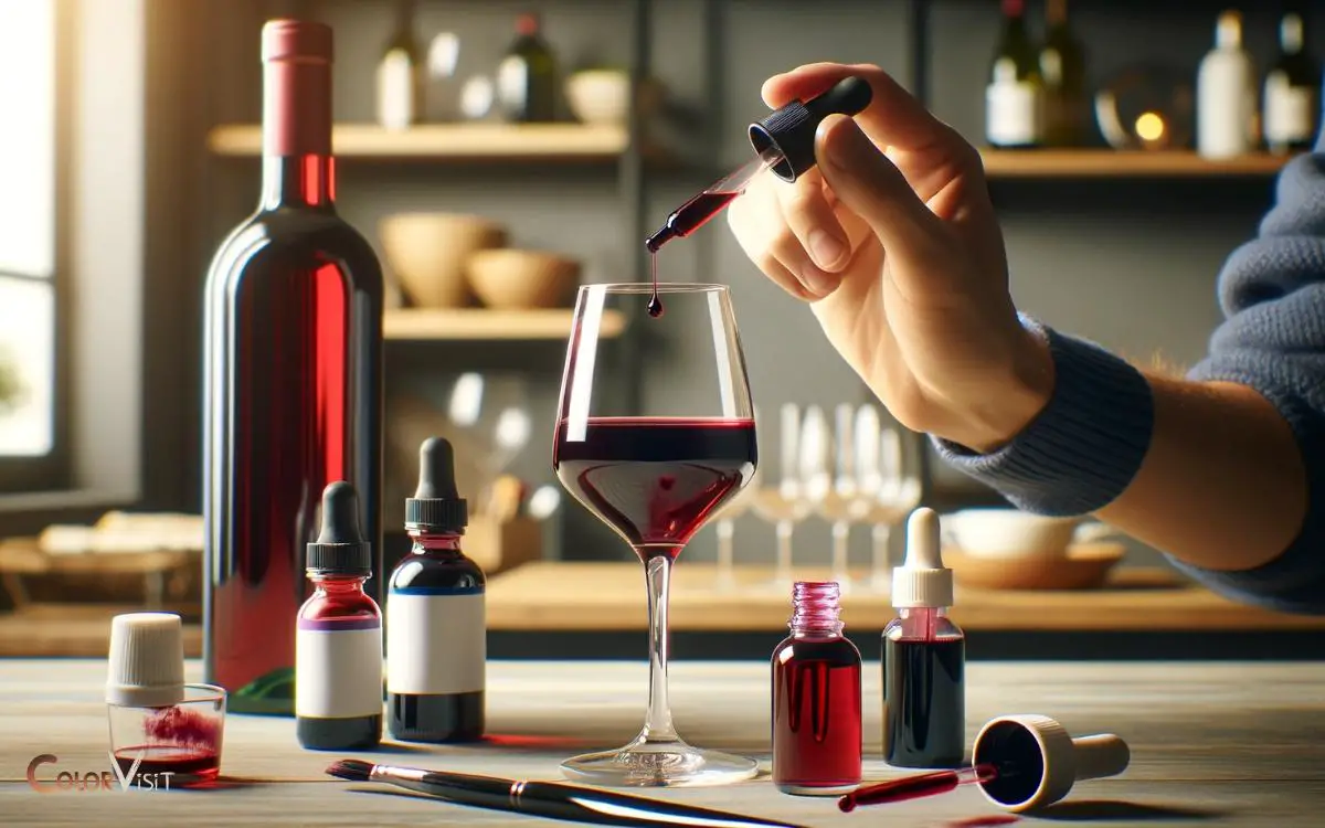 Adding Food Coloring to Red Wine