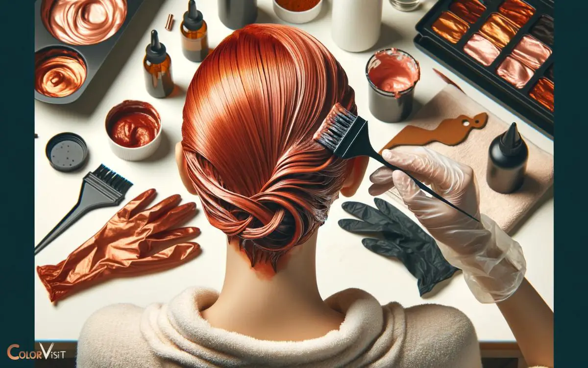 Applying the Copper Red Hair Dye