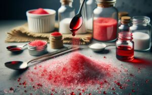 How to Make Red Colored Sugar? 4 Steps!