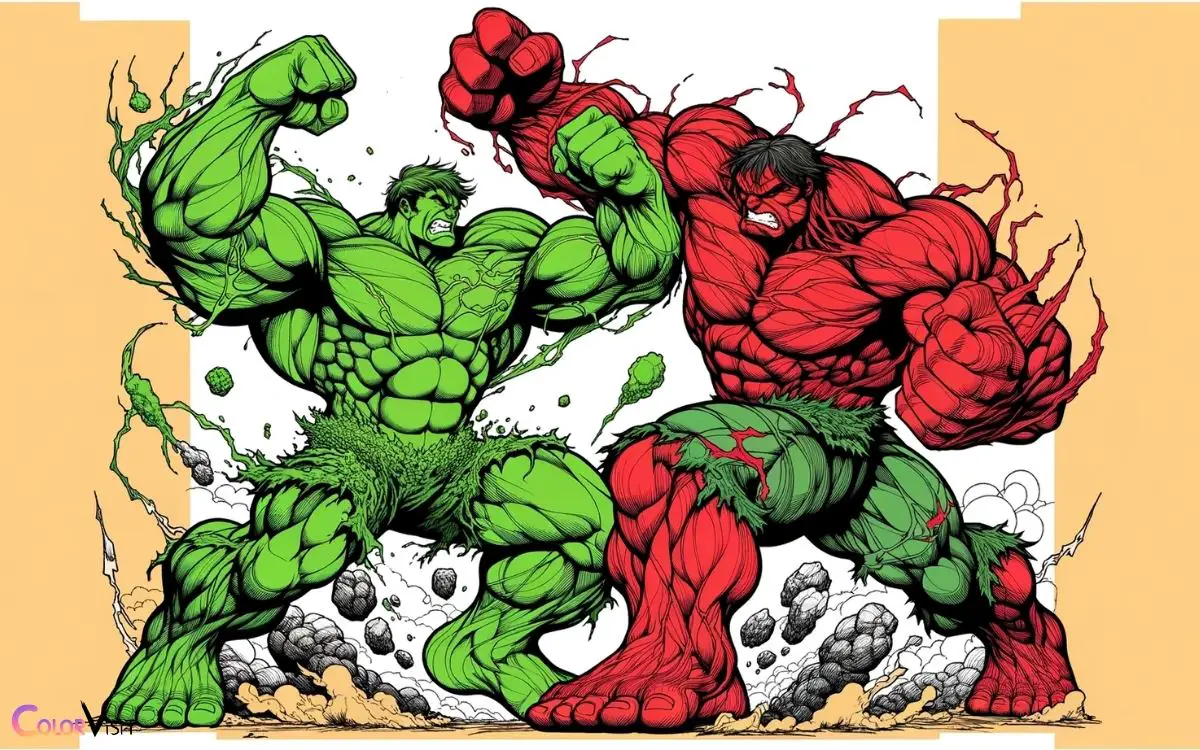 Hulk Vs Red Hulk Coloring Pages