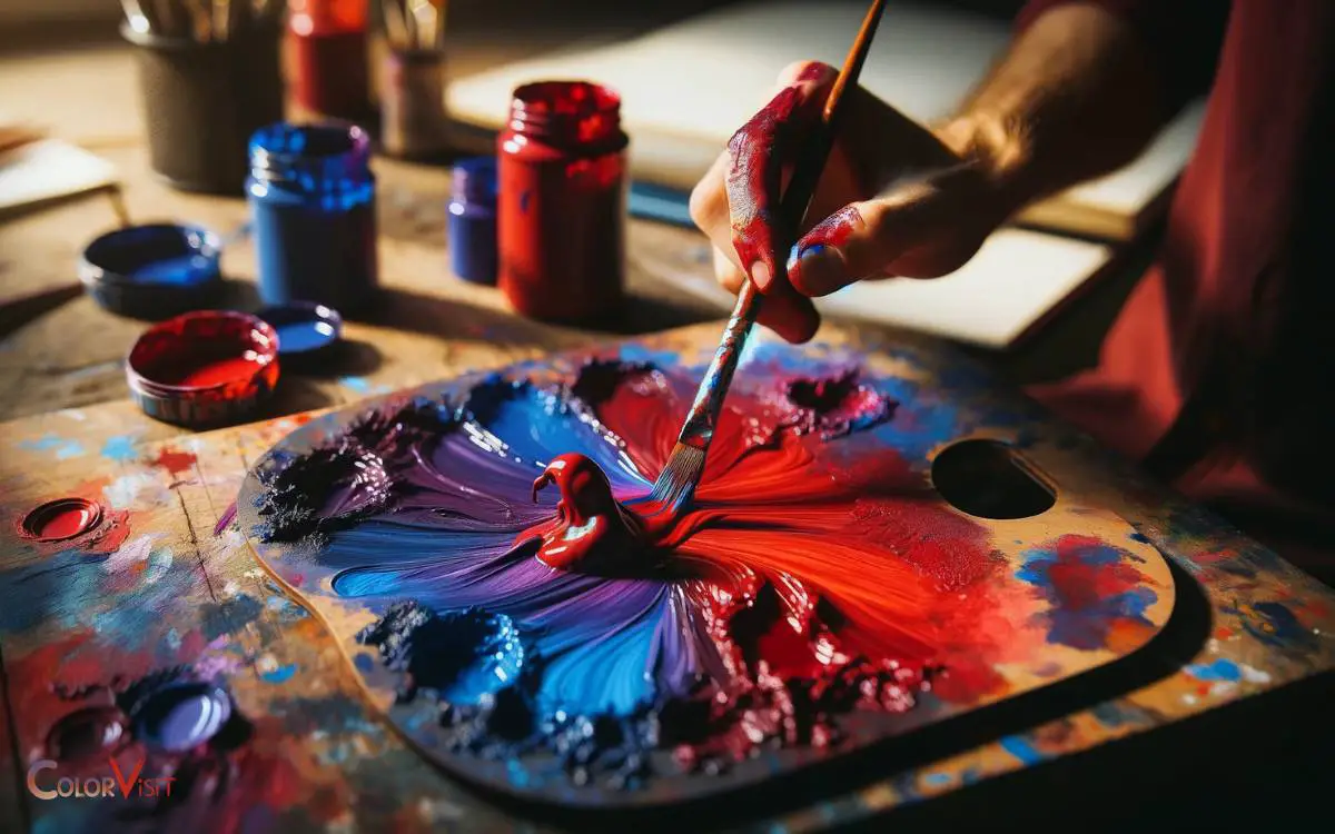 Mixing Red and Blue Pigments