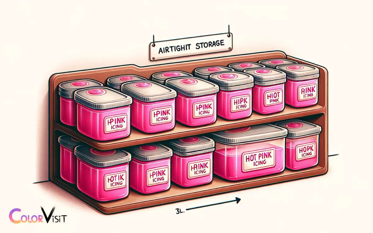 Storing Hot Pink Icing Properly