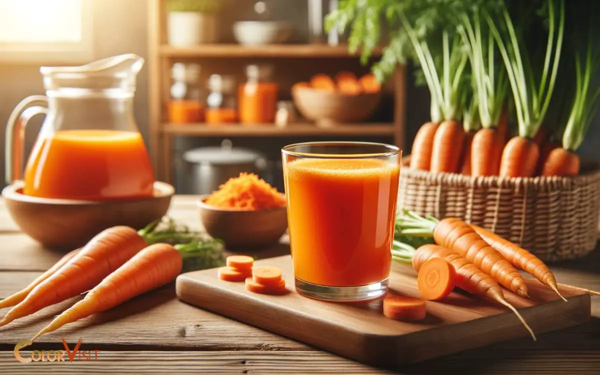 Using Carrot Juice for Orange Hue