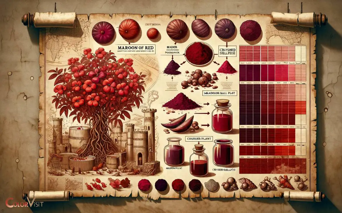 Historical Origins of Maroon and Red