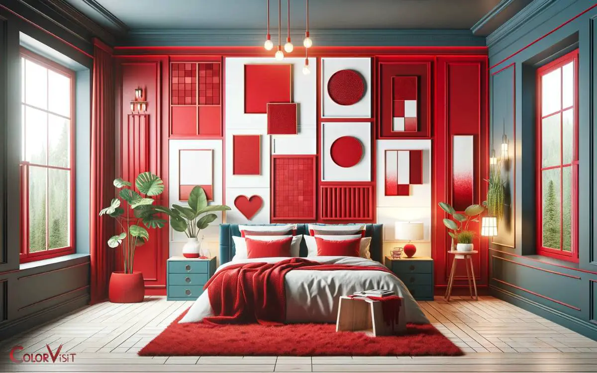 Red Color Combinations for Bedroom