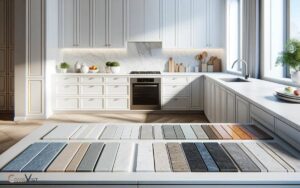 What Color Quartz Goes With White Dove Cabinets? Gray, Black