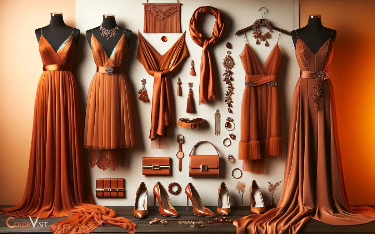 Accessorizing Burnt Orange Gowns