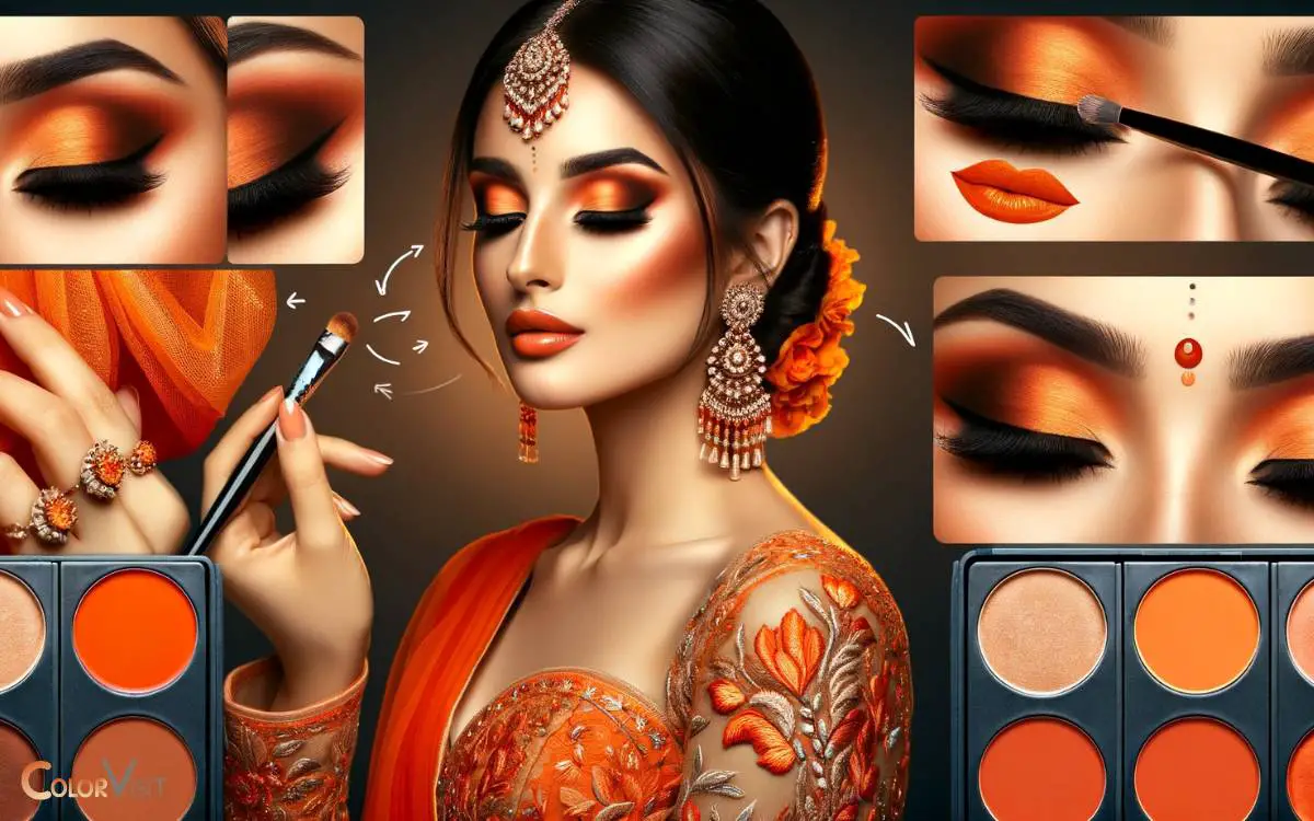 Makeup Tips for Orange Lehenga