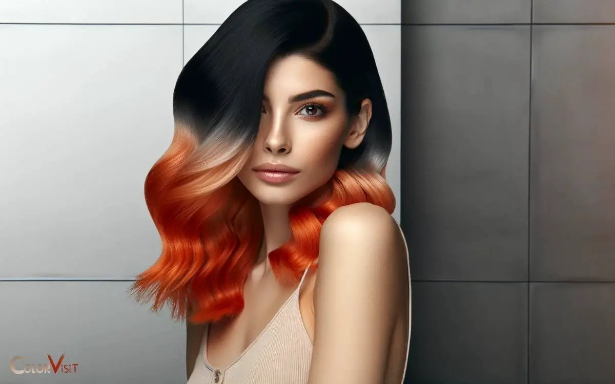black and orange hair color