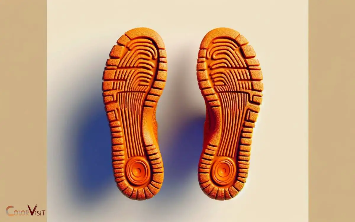 bottom of feet orange color