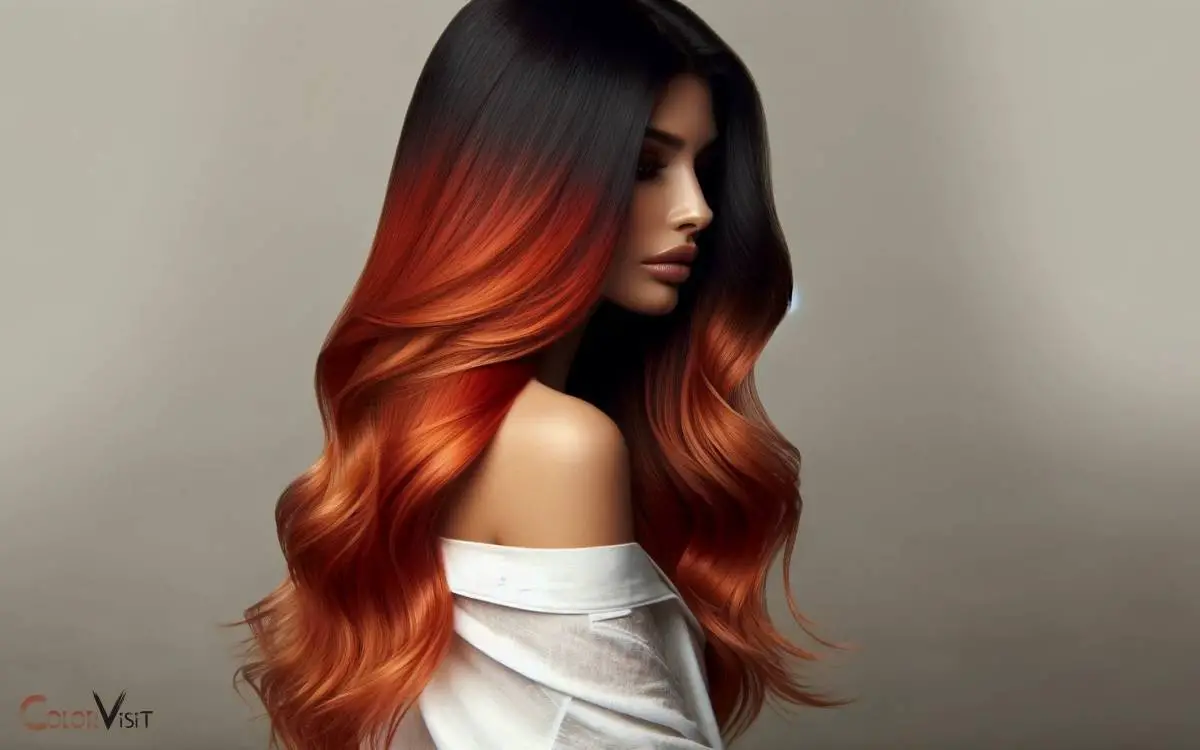 burnt orange hair color ombre