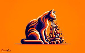 cat throwing up orange color