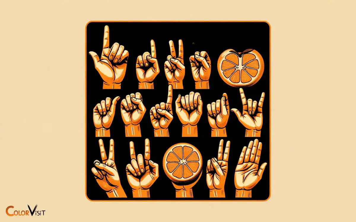 color orange in sign language