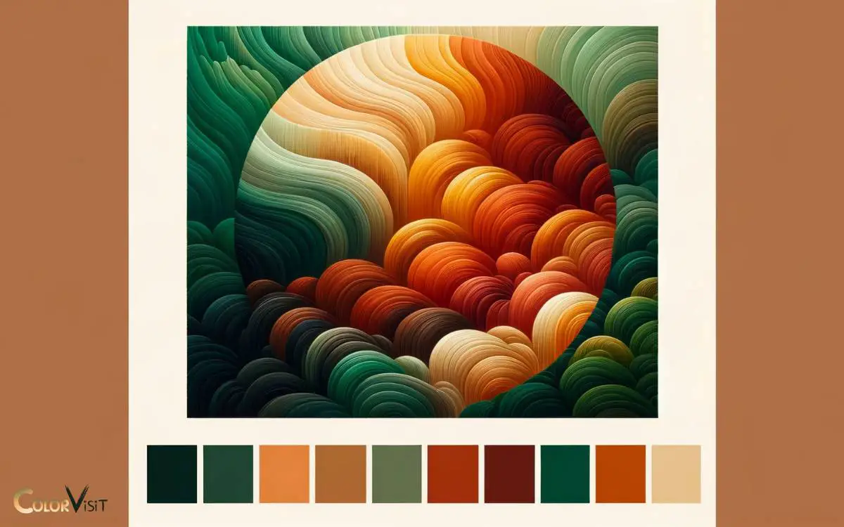 color palette with burnt orange