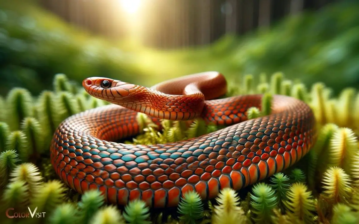 Copper Colored Snake with Orange Belly