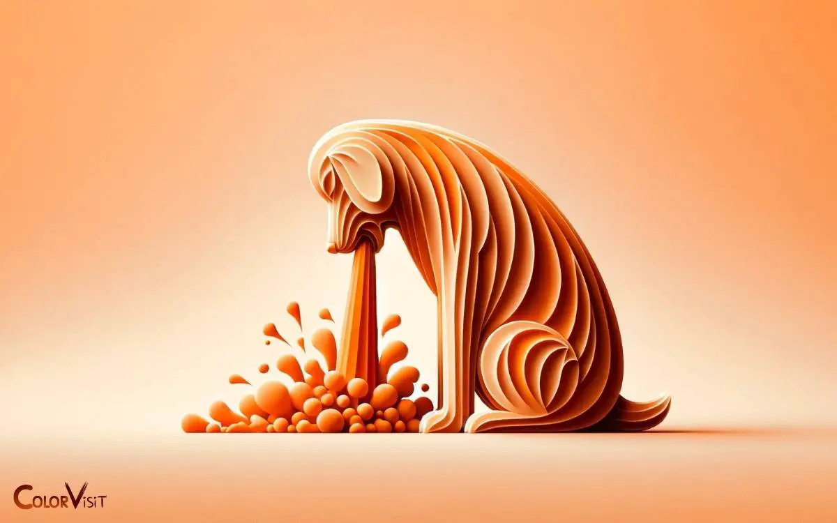 Dog Throwing Up Orange Color