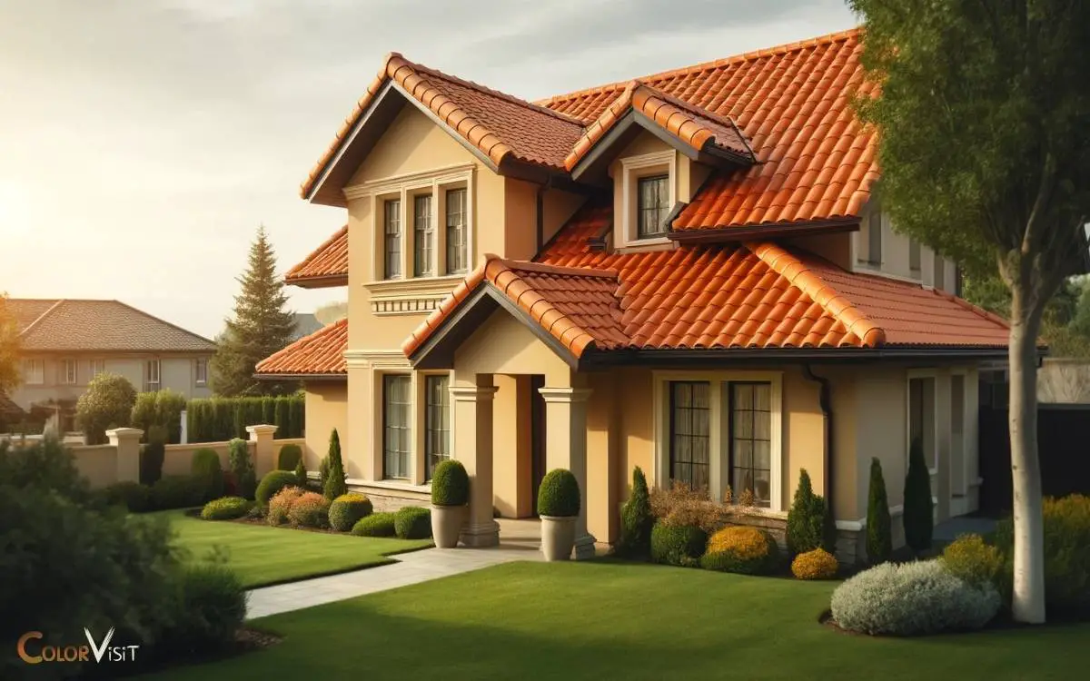 Exterior House Colors with Orange Tile Roof