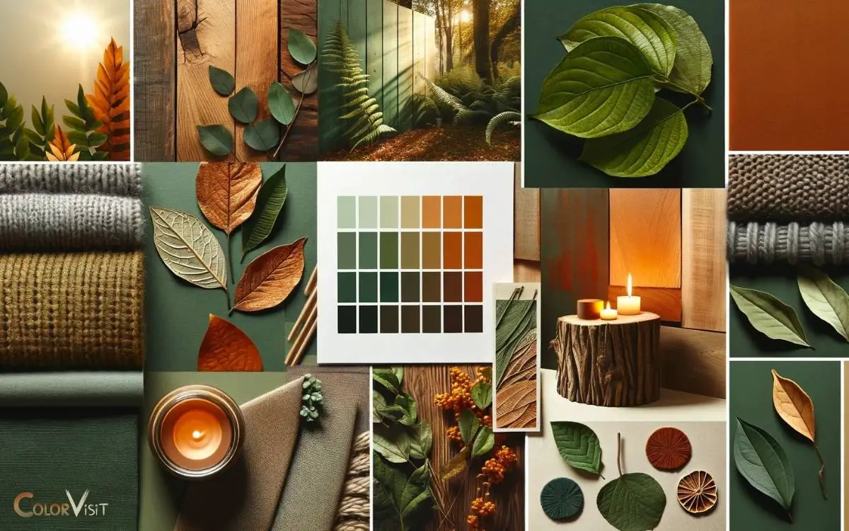 green orange brown color scheme