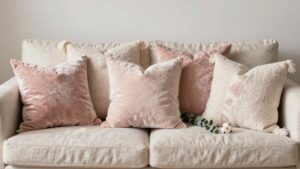 blush throw pillow covers