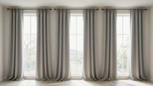 light gray blackout curtains
