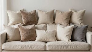 neutral throw pillow sets