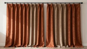 rust colored durable curtain roundup