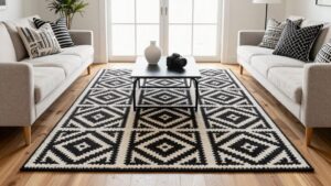 timeless black and white rugs