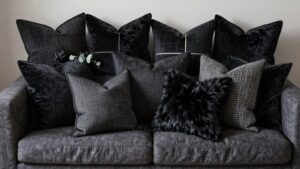top black throw pillow covers