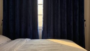 top navy blackout curtains