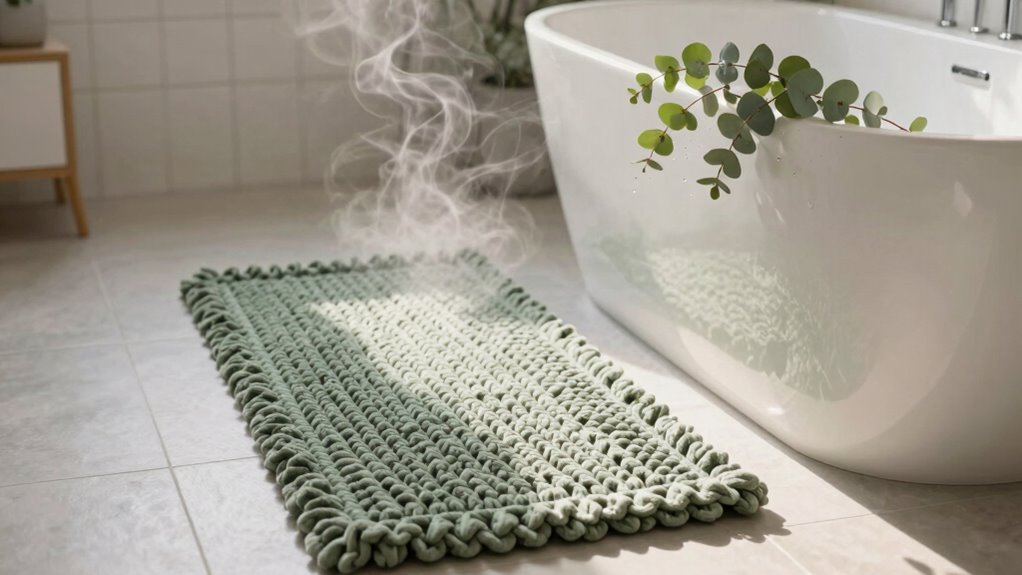 top non slip cozy bathroom runners