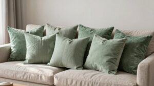 top sage green pillows